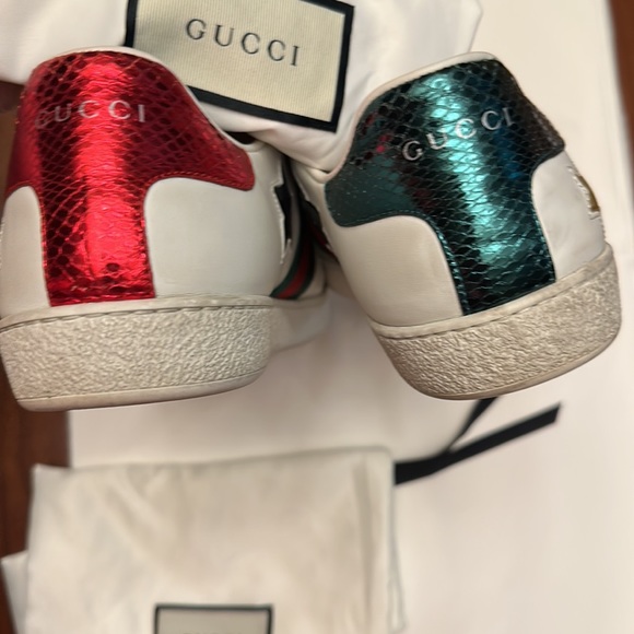 Sold on eBay Preowned gucci ace sneakers with star pattern. Size 42 - Picture 7 of 12